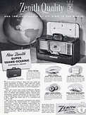  1952 ​Zenith Radio - vintage ad