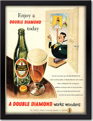 1954 Double Diamond - framed preview retro