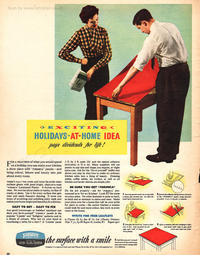 1954 Formica Laminates - unframed vintage ad