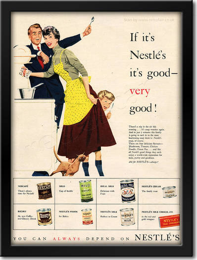  1954 Nestlé - framed preview retro