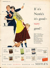 1954 Nestlé - unframed vintage ad