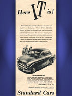 1955 Standard Cars vintage ad