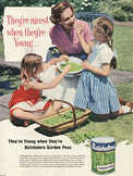 1958 Batchelor's Peas - vintage ad