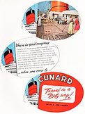 1958 ​Cunard  - vintage ad