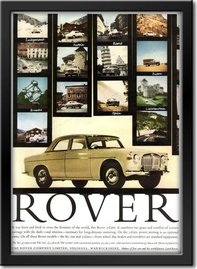 1961 Rover - framed preview vintage ad