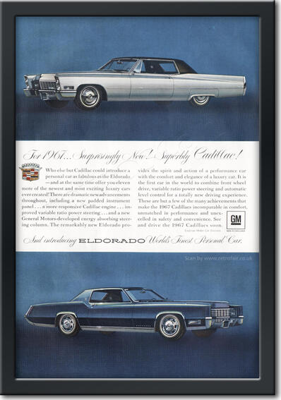 1966 General Motors Eldorado - framed preview vintage ad