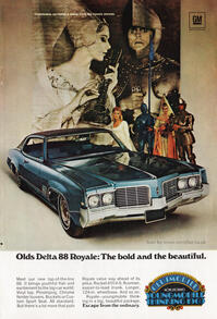 1969 Oldsmobile Delta 88 Royale - framed preview retro