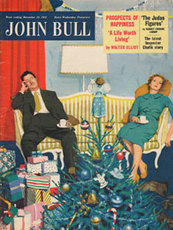 1955 December John Bull Vintage Magazine Christmas day snooze