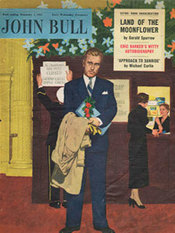 1955 November John Bull Vintage Magazine man waiting for his date