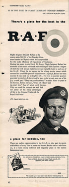 1954 Royal Air Force Recruitment - unframed vintage ad