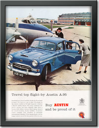 1958 Austin A95 - framed preview retro