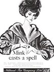 1961 National Fur Company vintage ad