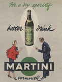 1954 Martini Dry Vintage Ad