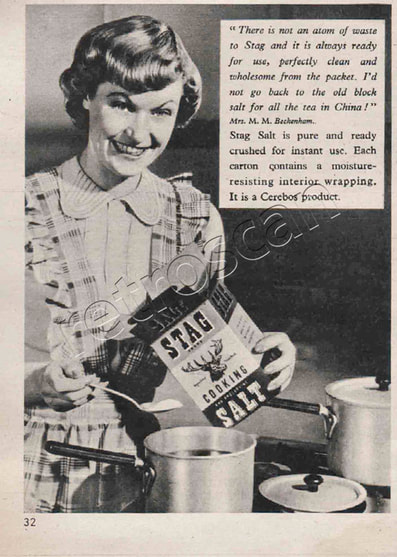 1951 Stag Table Salt vintage ad