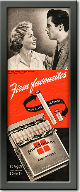 1952 Four Square Cigarettes - framed preview