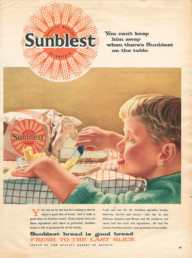  1958 Sunblest Bread - framed preview retro