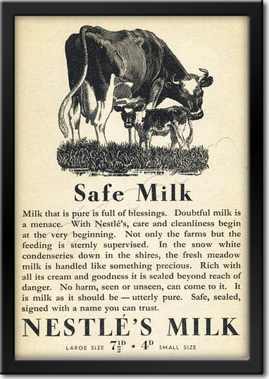 vintage Nestlé Milk advert