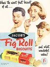 1958 Jacobs Fig Roll vintage ad