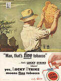 1944 ​Lucky Strike Cigarettes  - vintage ad