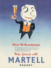 1955 Martell Brandy  - vintage ad