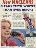 1955 Macleans Toothpaste - vintage