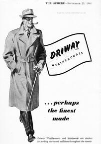 1953 Driway weathercoat ad