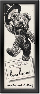1951 Bear Brand Stockings advert