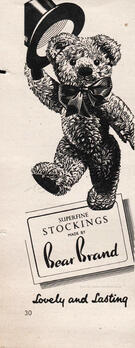 1951 Bear Brand Stockings vintage ad