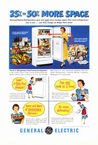 Vintage General Electric Fridge / Freezer ad