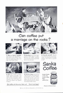 1951 Sanka Coffee Caffeine Free Coffee- unframed