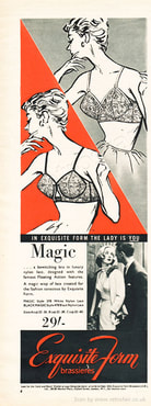 1958 Exquisite Form - unframed vintage ad