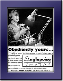 1958 Anglepoise Lamps - framed preview vintage ad