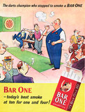 1952 Bar One Cigarettes vintage ad