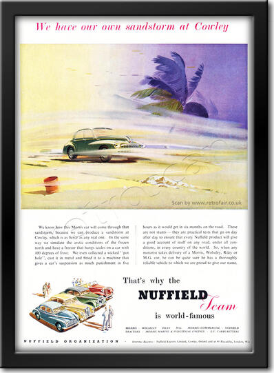 1952 vintage Nuffield advert