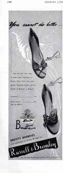 1952 Russel & Bromley Shoes vintage ad