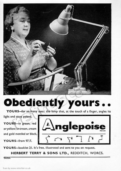1958 Anglepoise Lamps - unframed vintage ad