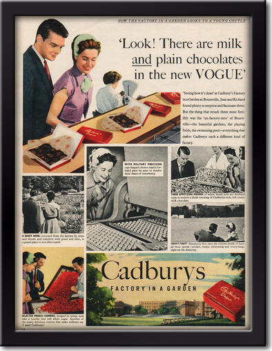 1953 Cadbury's Vogue - unframed vintage ad