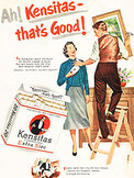 1953 Kensitas Cigarettes - vintage ad