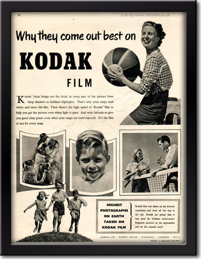 retro Kodak Film advert