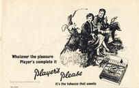 vintage Player's Cigarettes half page advert