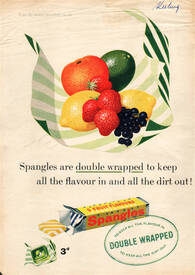 1953 Spangles - unframed vintage ad