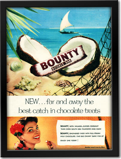 1954 Bounty Bar retro advert