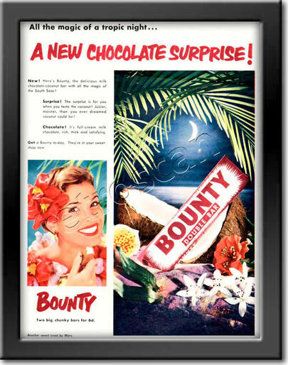 vintage Bounty Bar advert