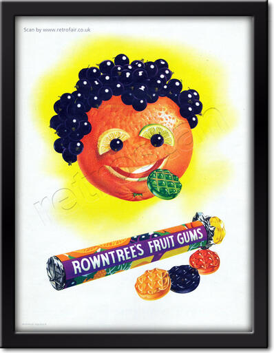 retro Rowntree's Fruit Gums advert
