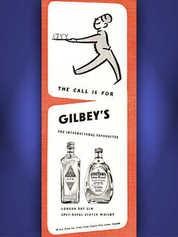 1954 Gilbey's Gin