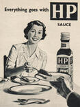 1954 HP Sauce - vintage ad