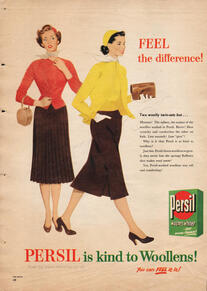 vintage 1954 Persil Washing Powder advert