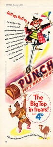 1954 Fry's Milk Punch Bar - unframed vintage ad