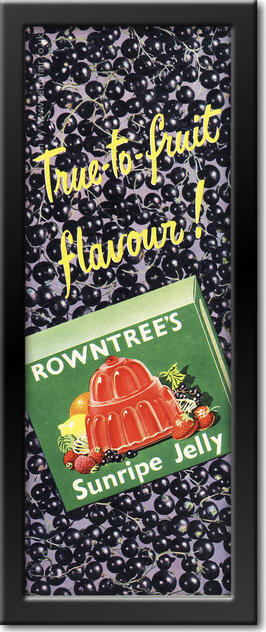 1954 Rowntree's Jelly - framed preview vintage ad