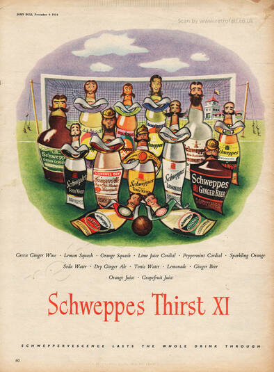 1954 Schweppes vintage ad